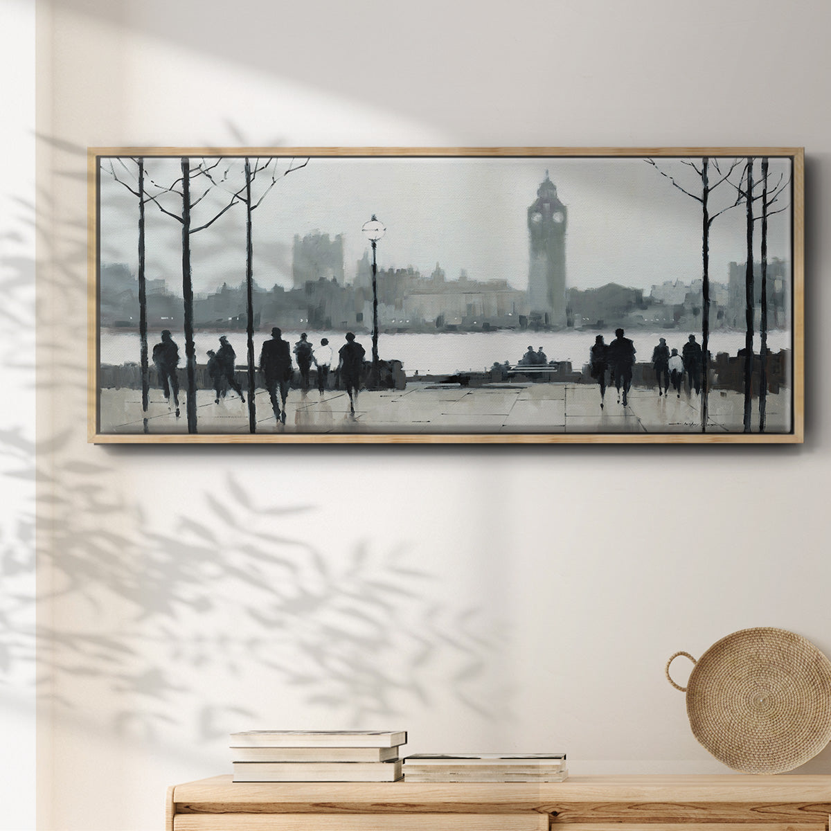 Morning London - Floater Framed Canvas Print