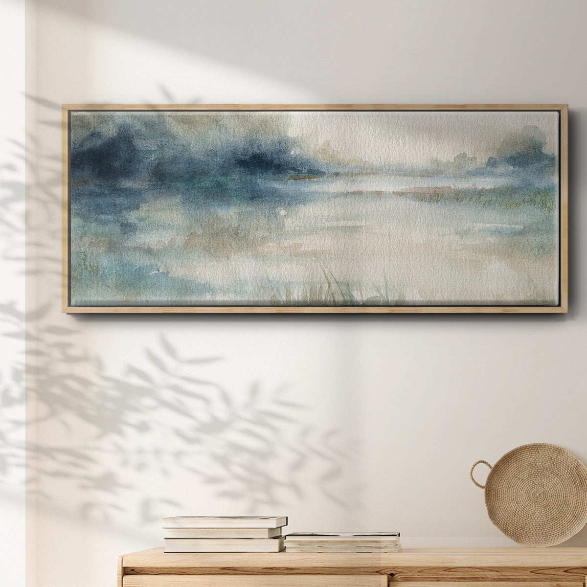Still Evening Waters II - Floater Framed Canvas Print