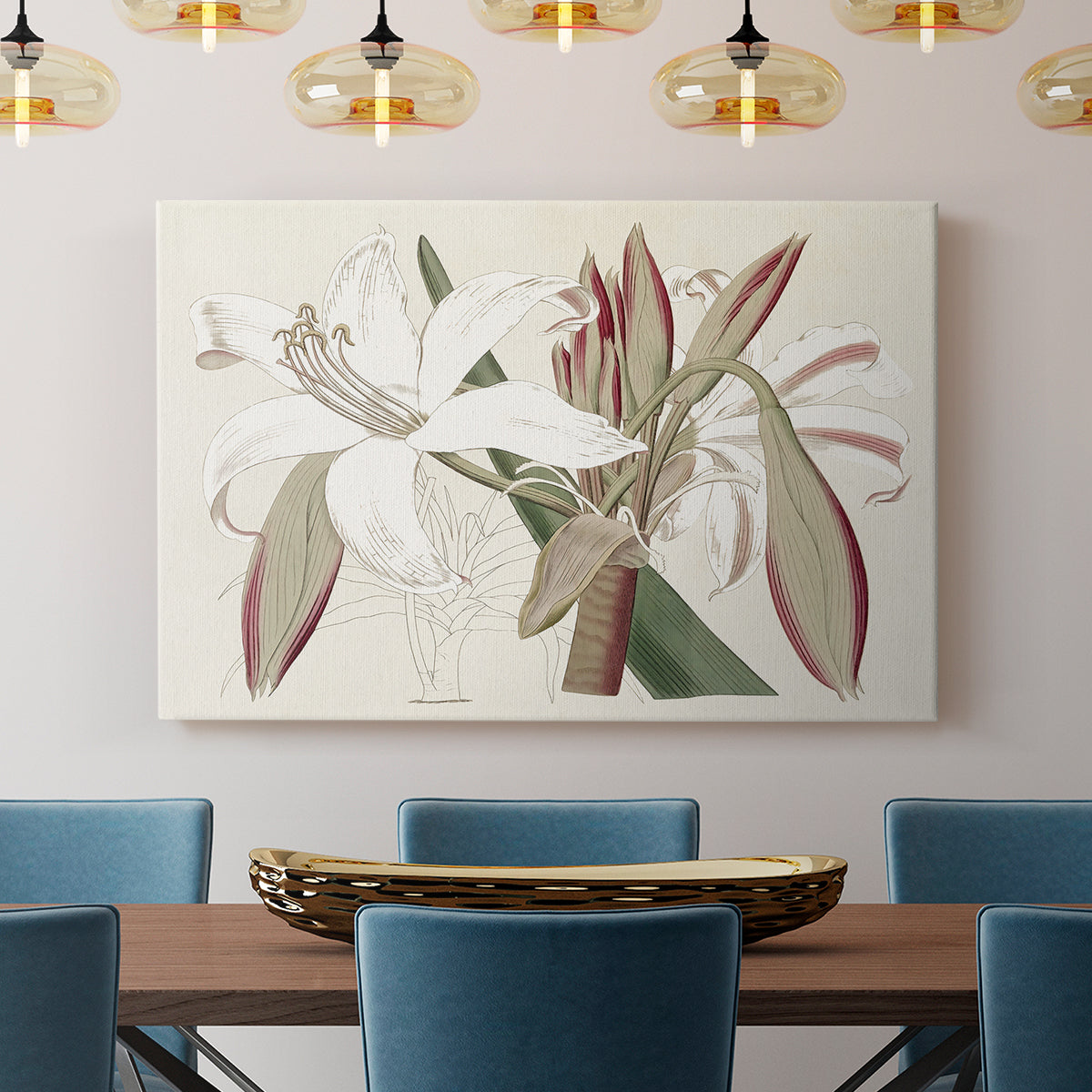 Amaryllis Varietals II - Canvas Art Print