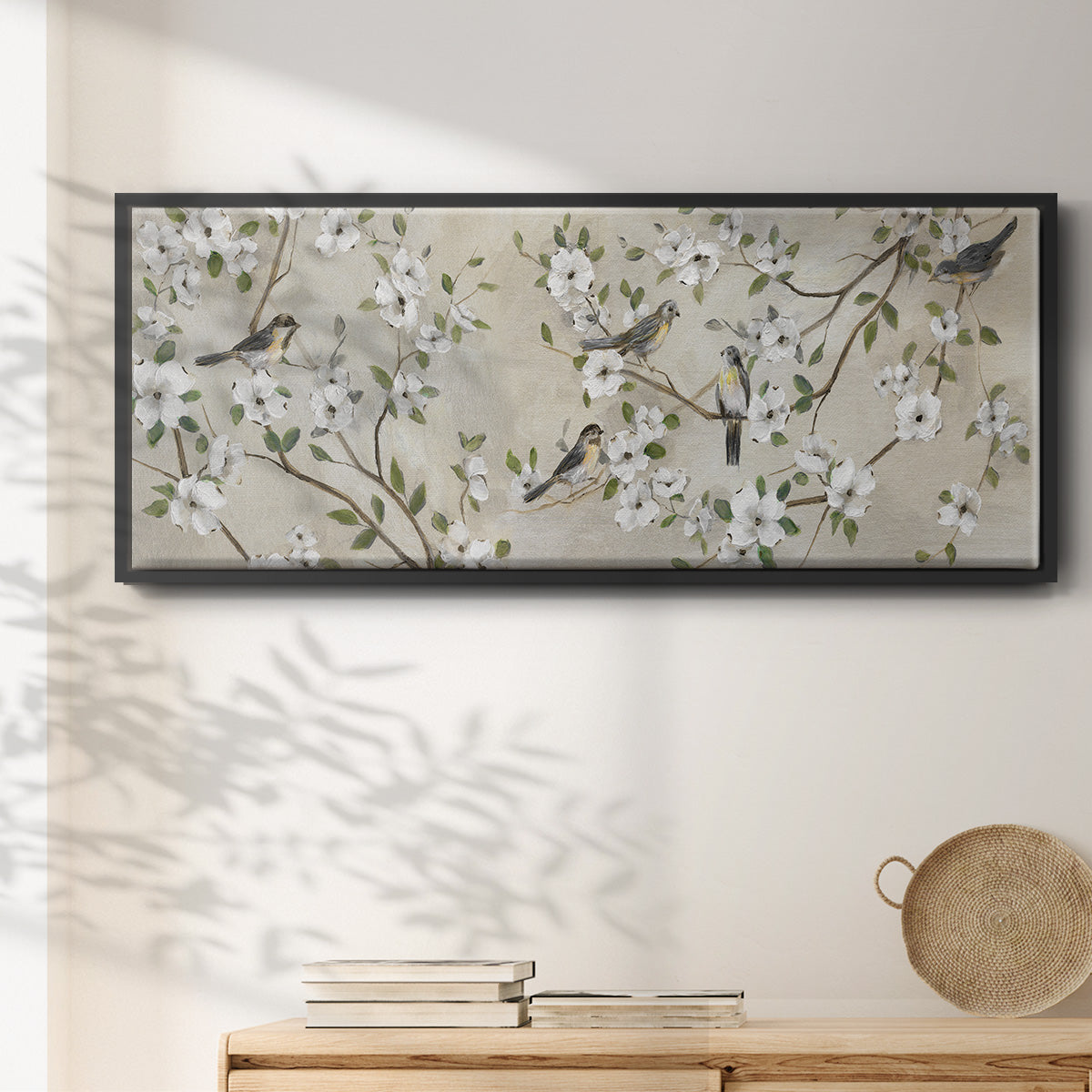 Flocking Together - Floater Framed Canvas Print