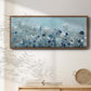 Teal Light Garden - Floater Framed Canvas Print