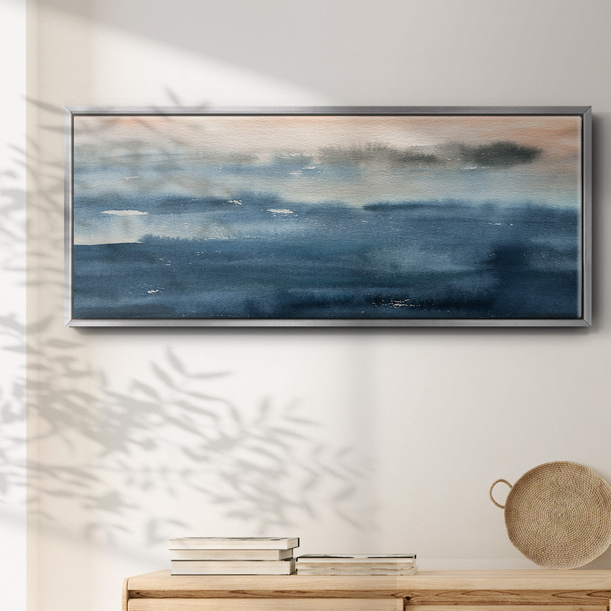 Lake Sunrise - Floater Framed Canvas Print