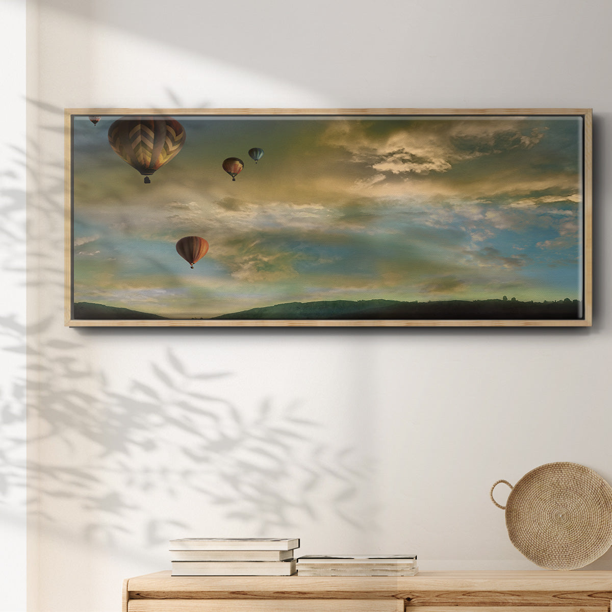 Sunset Rendezvous - Floater Framed Canvas Print