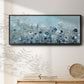Teal Light Garden - Floater Framed Canvas Print