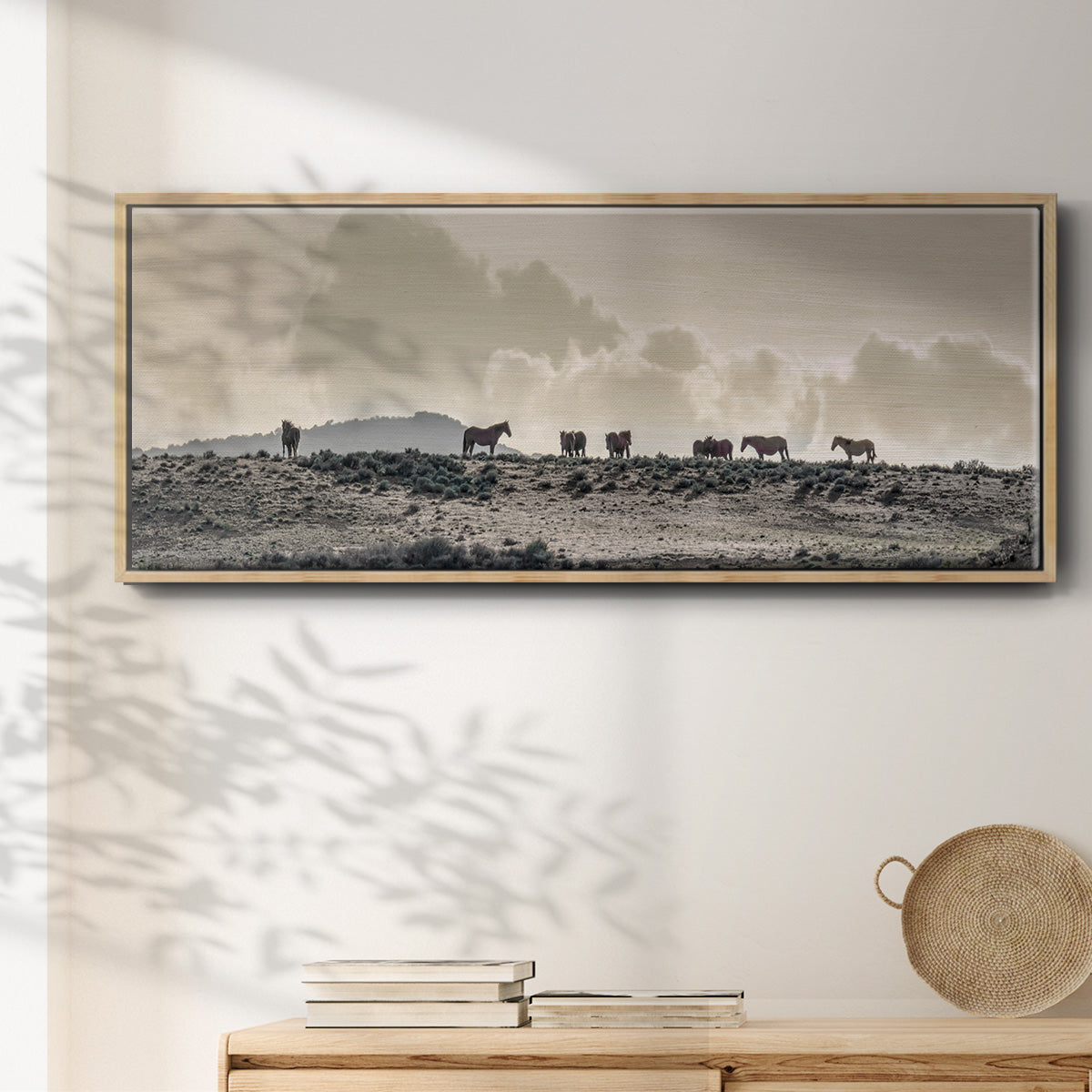 Wild Horse Ridge - Floater Framed Canvas Print