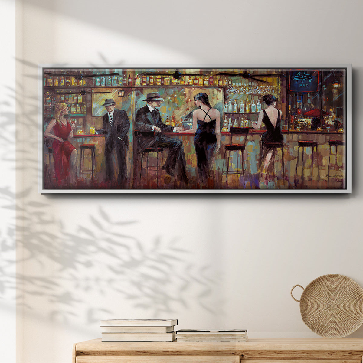 Happy Hour - Floater Framed Canvas Print