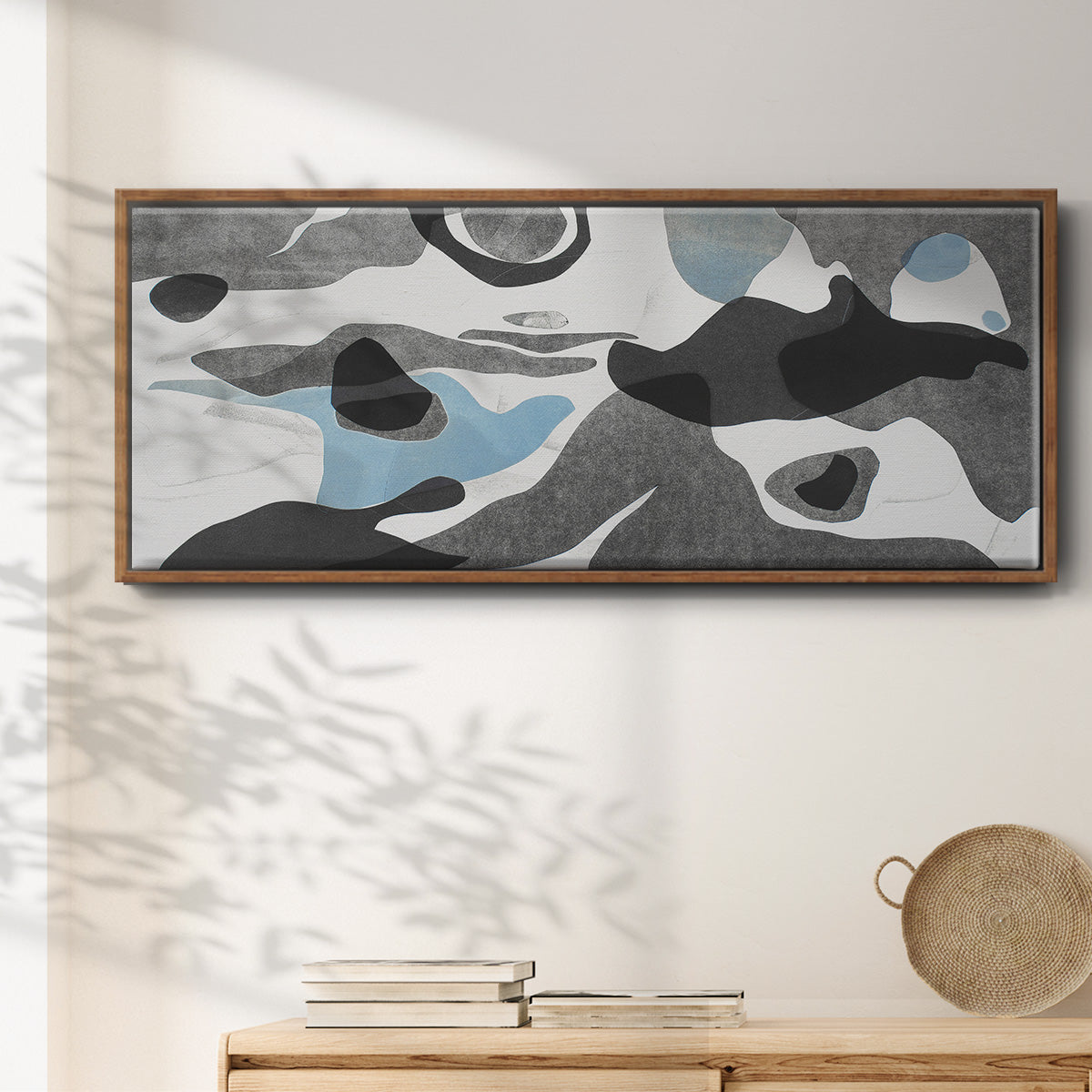 Rivers & Stones III - Floater Framed Canvas Print