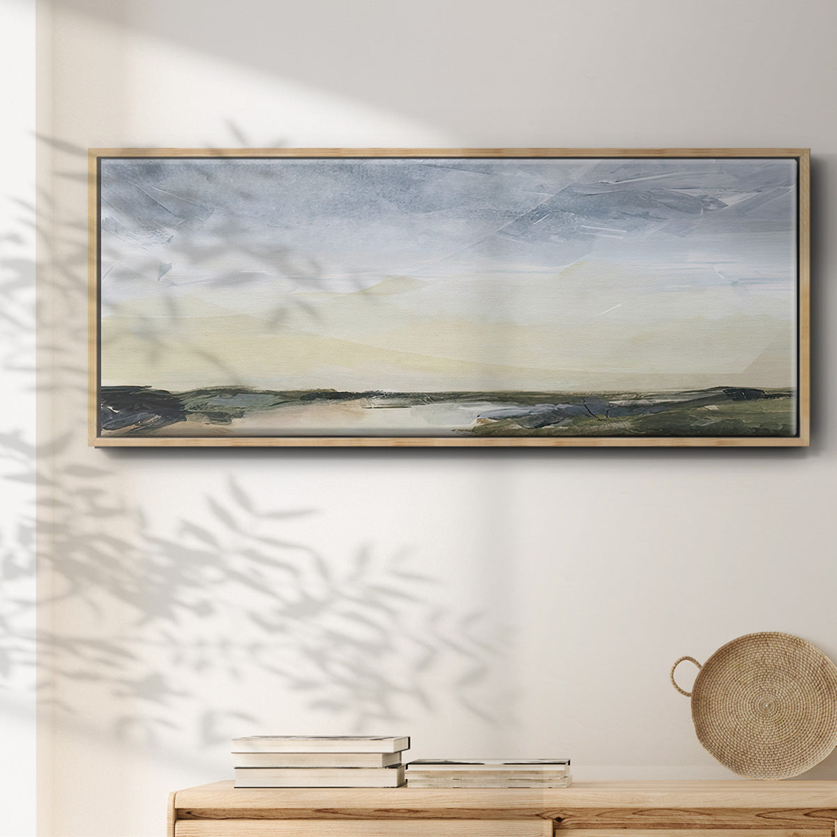 Green Ridge II - Floater Framed Canvas Print