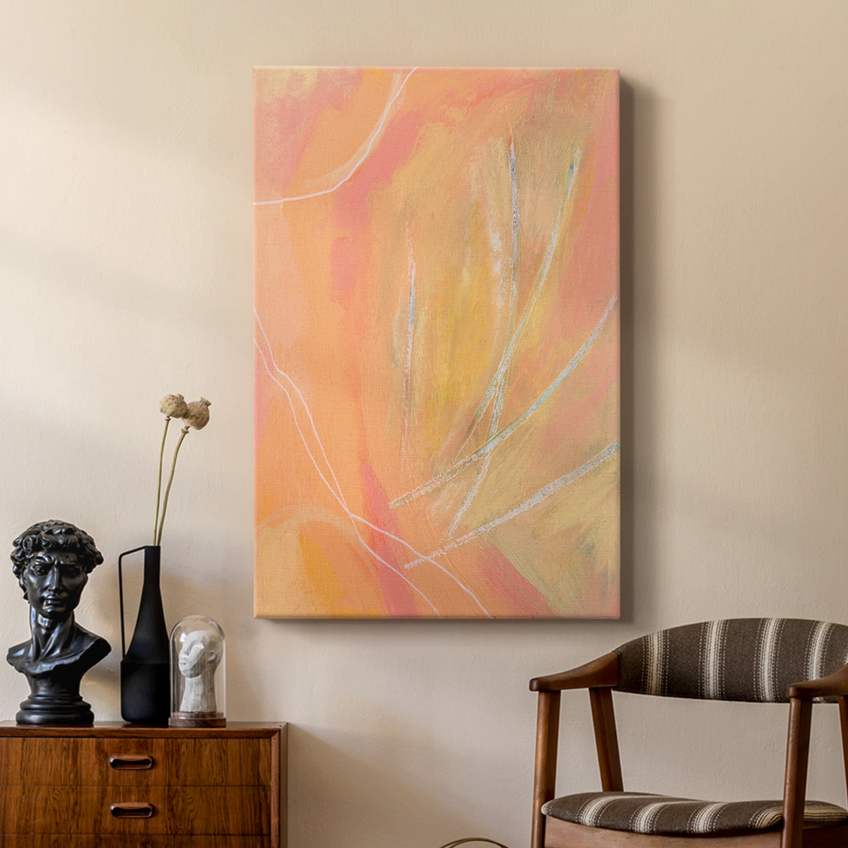 Peach Bliss II - Canvas Art Print