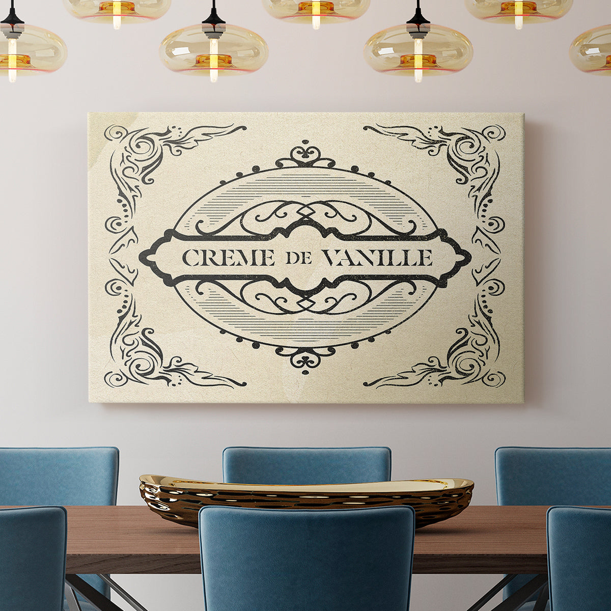 Antique French Label II - Canvas Art Print