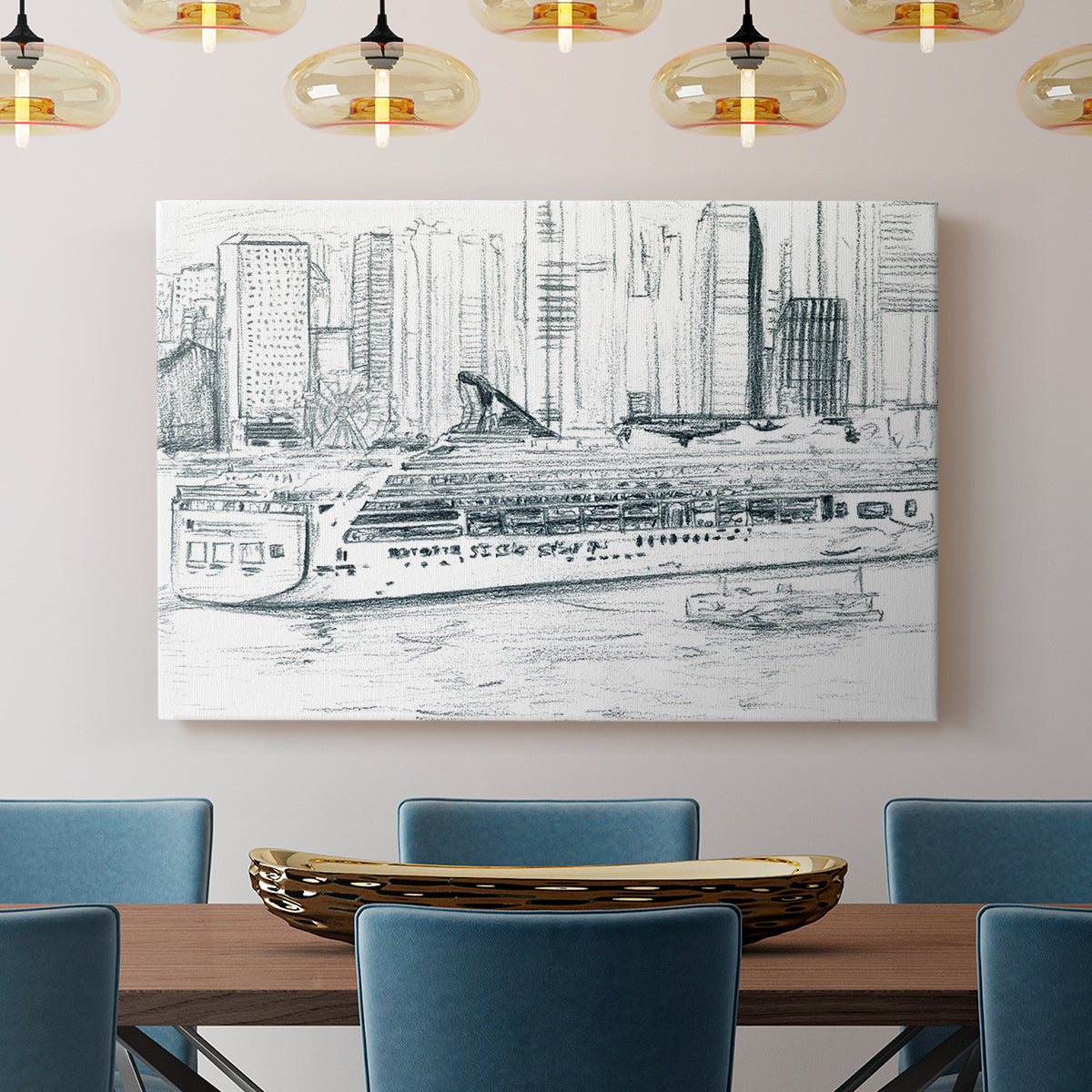 Ferryboats II - Canvas Art Print