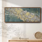 Mistral VI in Sea Green - Floater Framed Canvas Print