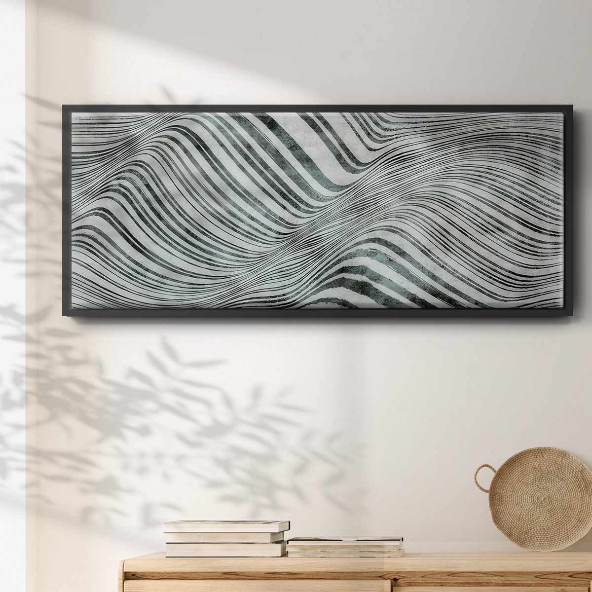 Forme de la mer  - Floater Framed Canvas Print
