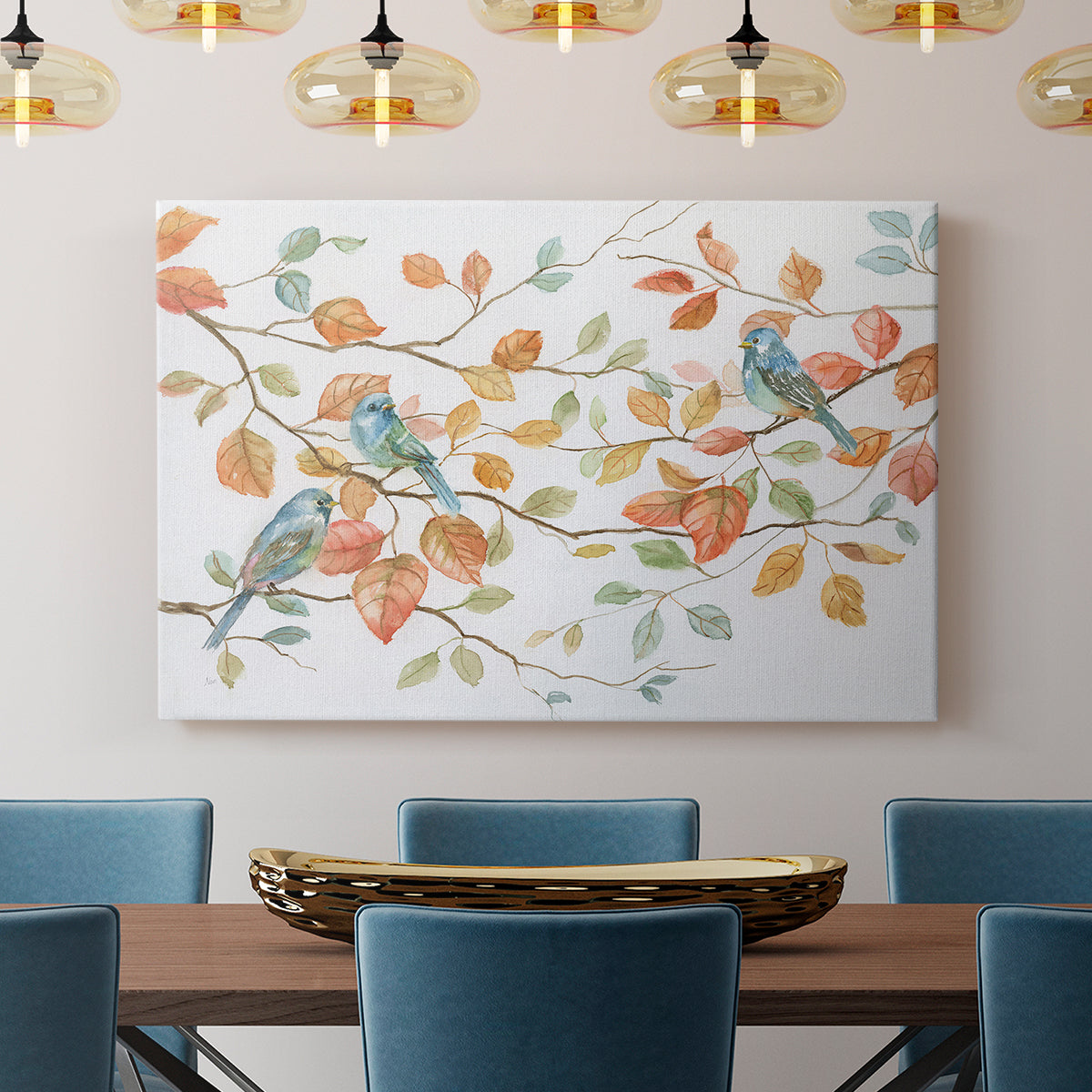 Bird Trio - Canvas Art Print