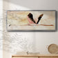 Touching Down I - Floater Framed Canvas Print