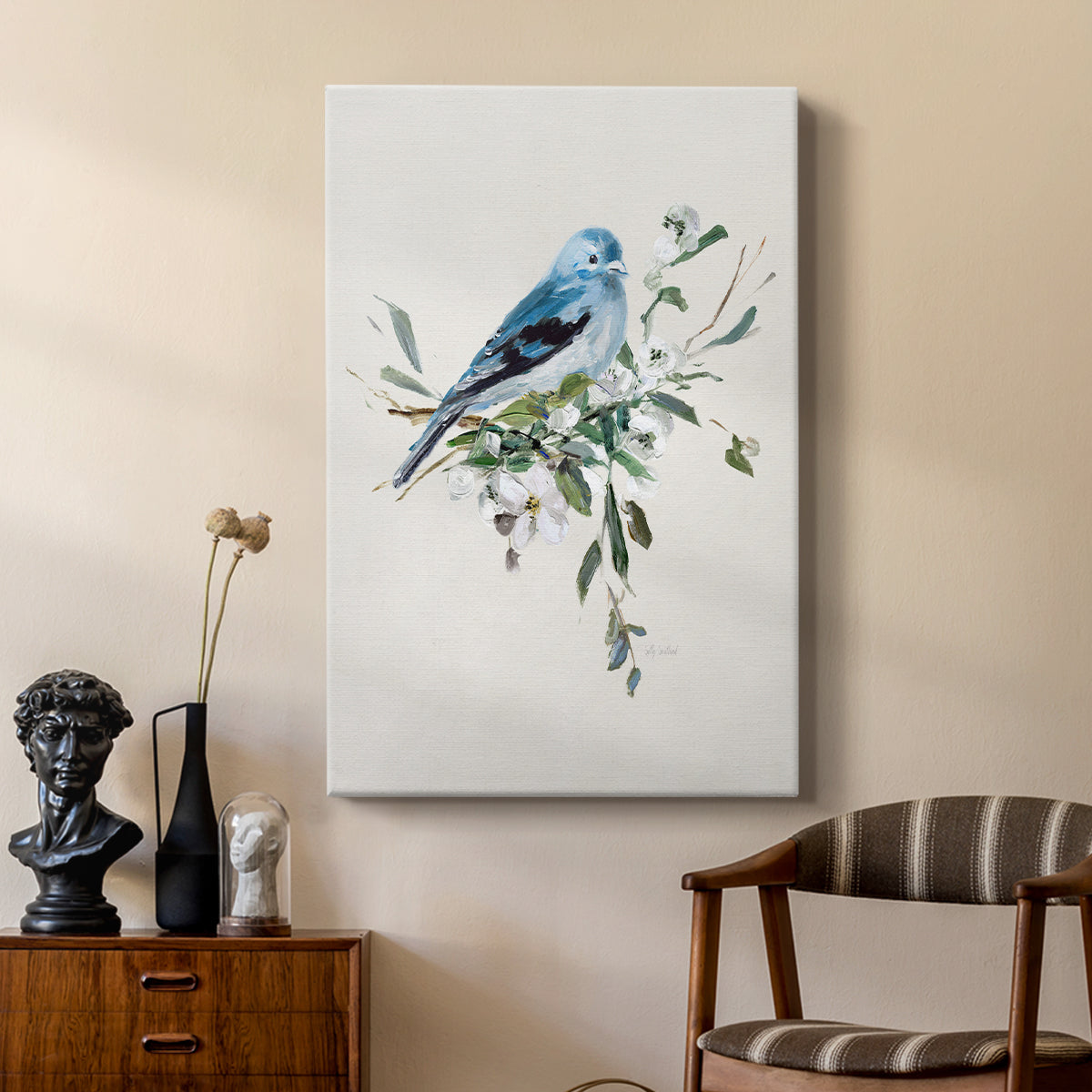 Bluebird Happy I - Canvas Art Print