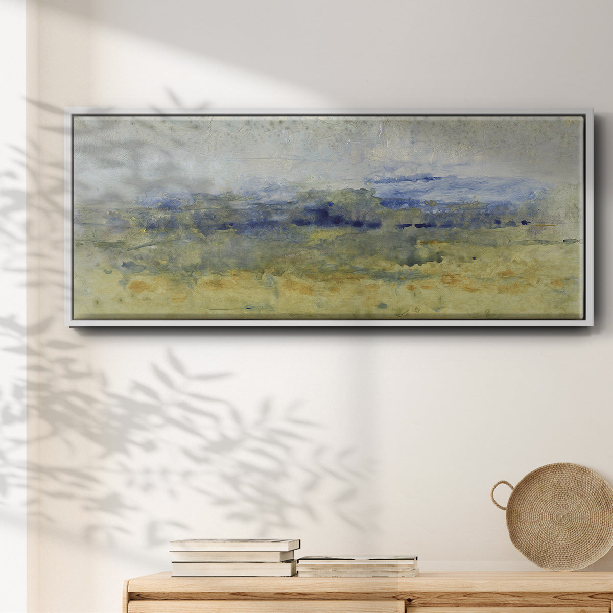 Open Terrain II - Floater Framed Canvas Print