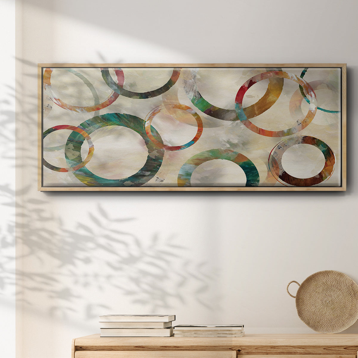 Rings Galore - Floater Framed Canvas Print
