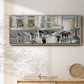 Sunday Market - Floater Framed Canvas Print