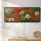 Poppy Symphony - Floater Framed Canvas Print