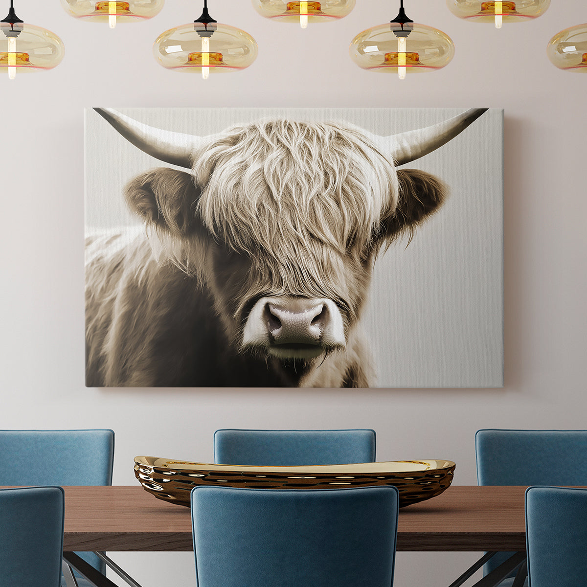 Highland Cow LXXXVI - Canvas Art Print