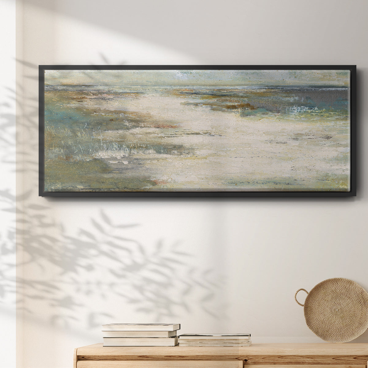 Misty Coast - Floater Framed Canvas Print