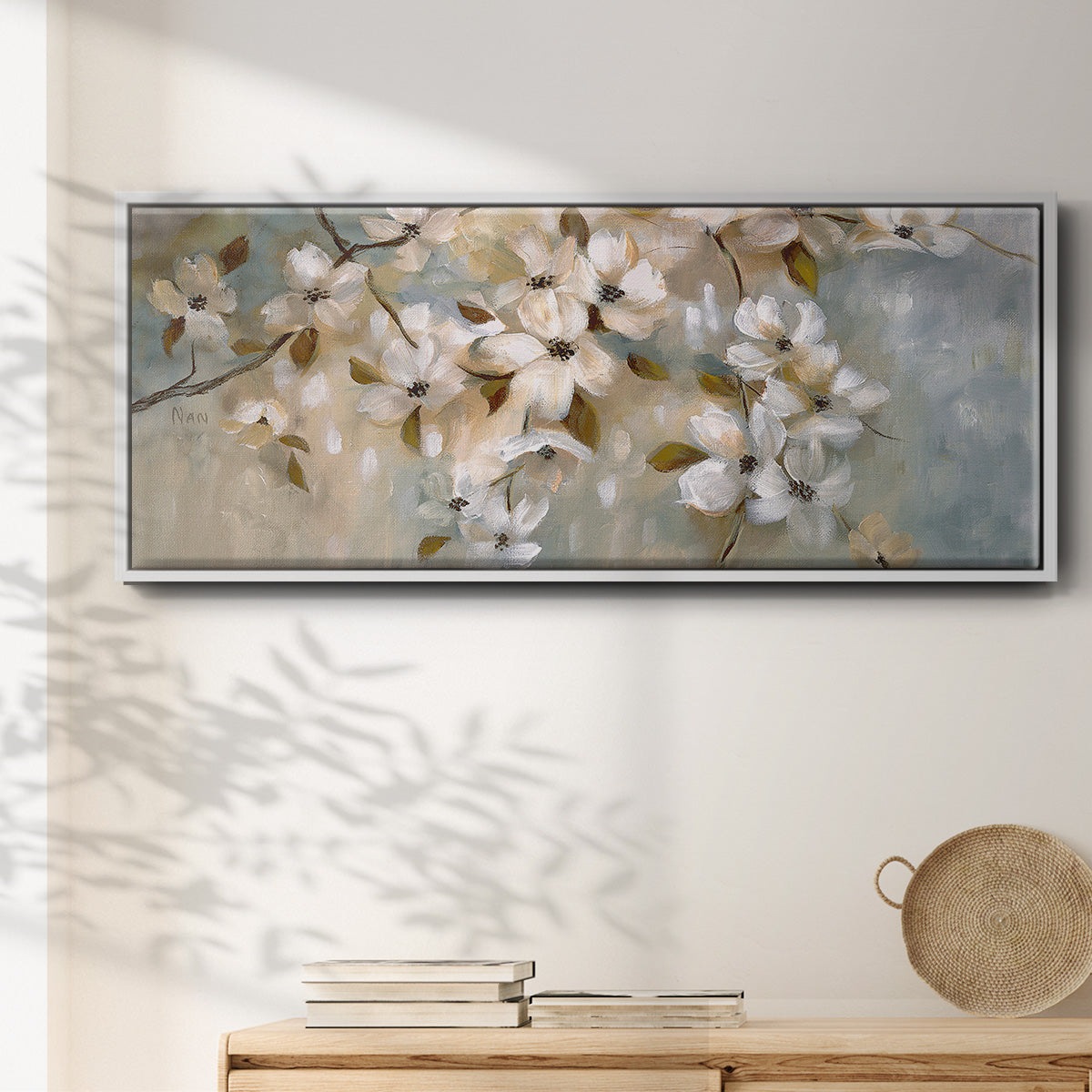 Blossoms of May - Floater Framed Canvas Print