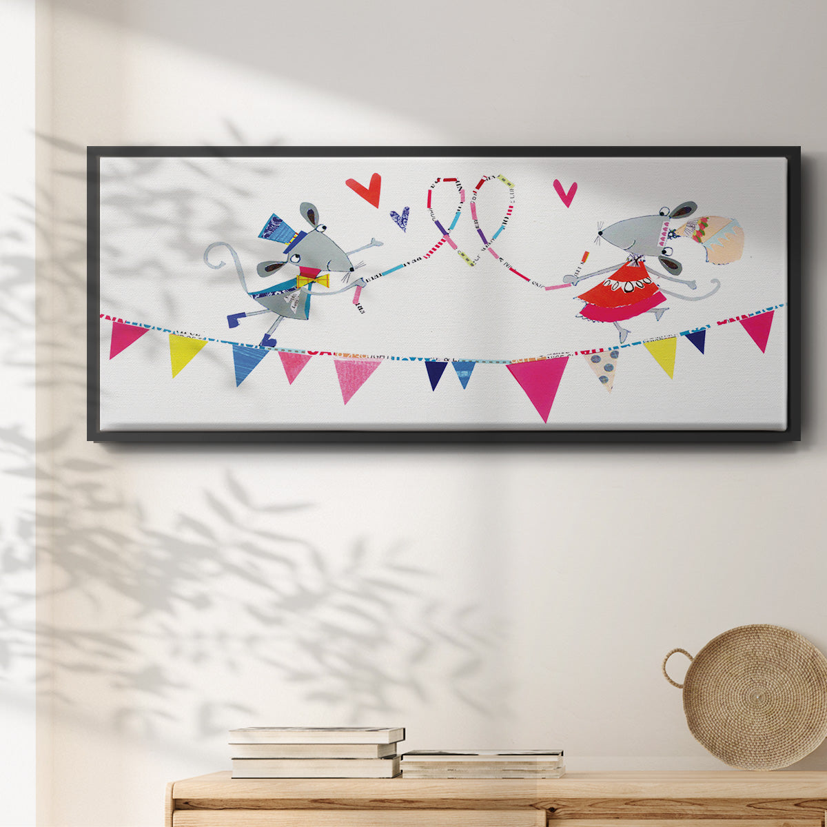 Circus Mice - Floater Framed Canvas Print