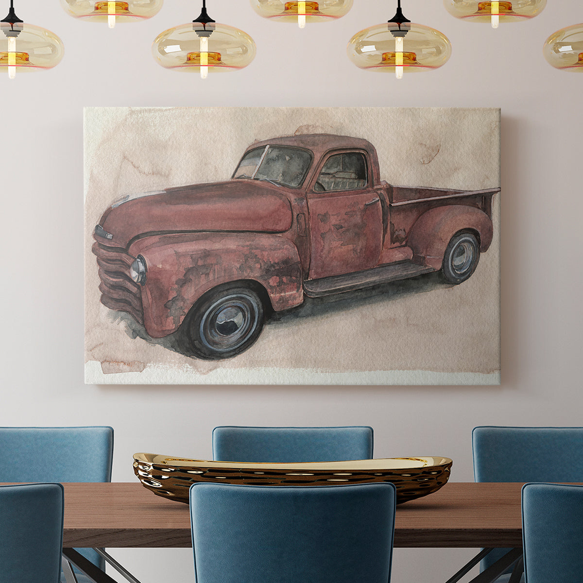 Antique Pickup I - Canvas Art Print