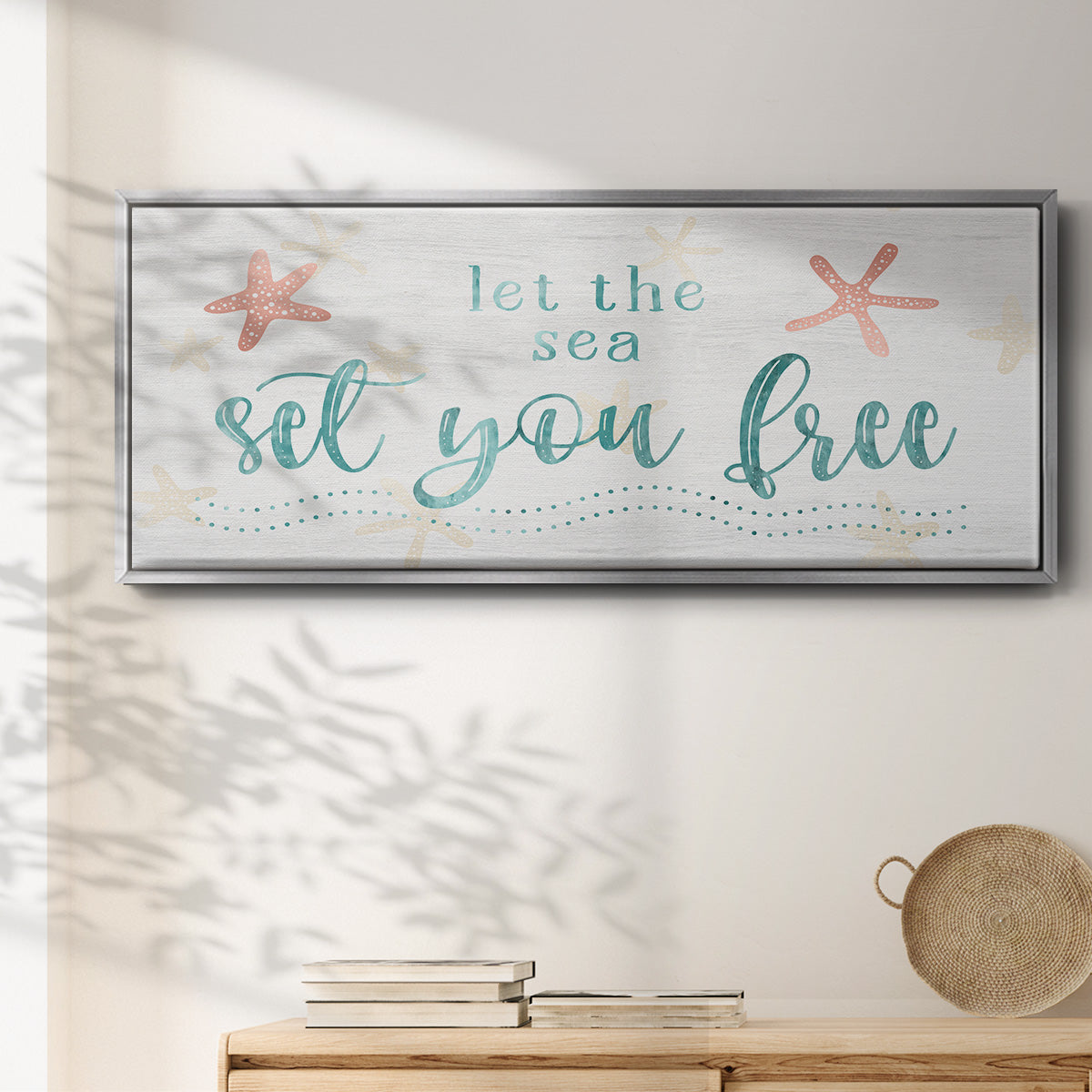Sea Free - Floater Framed Canvas Print