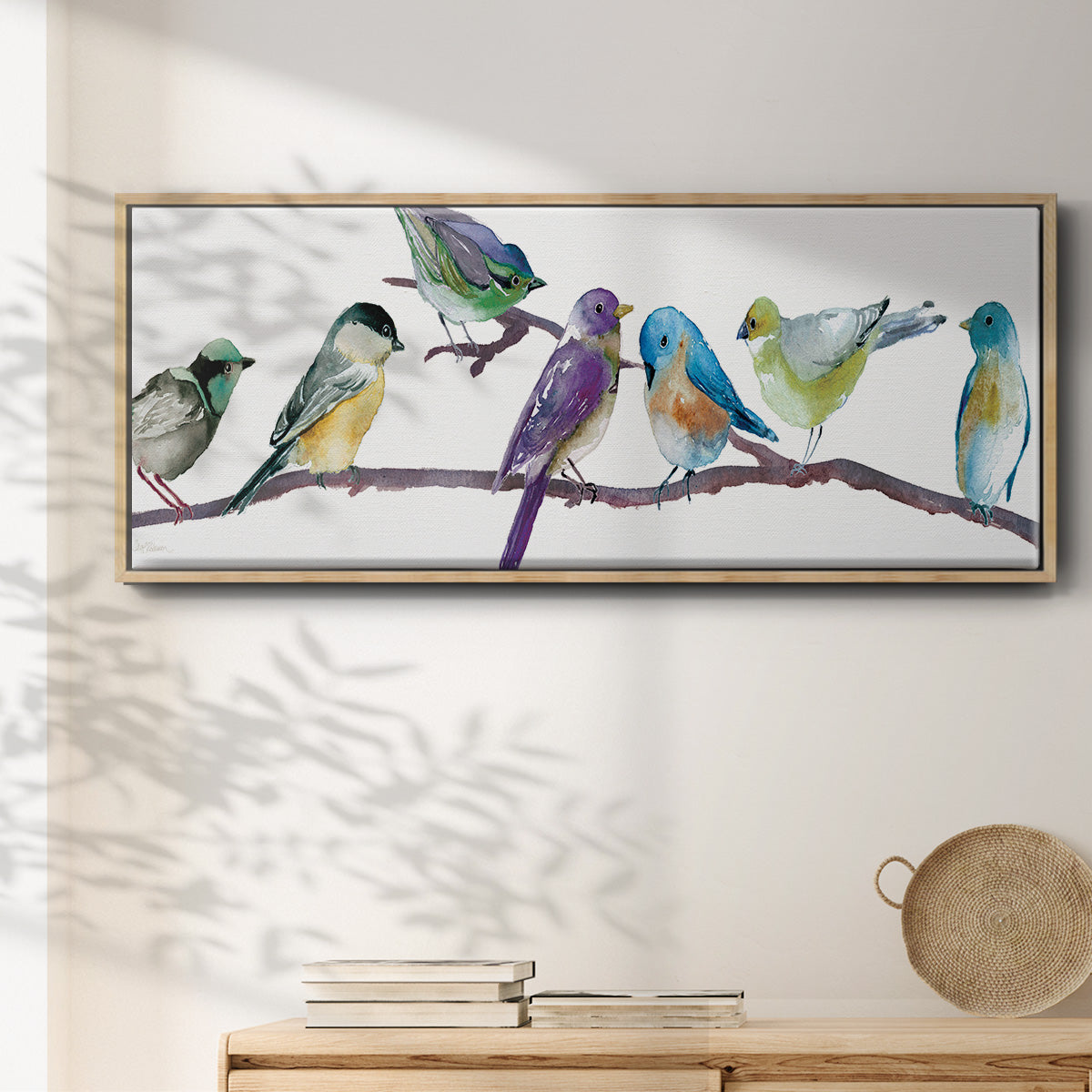 Colorful Spot - Floater Framed Canvas Print