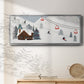 Ski Slope Collection D - Floater Framed Canvas Print