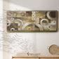 Neutral Motion - Floater Framed Canvas Print