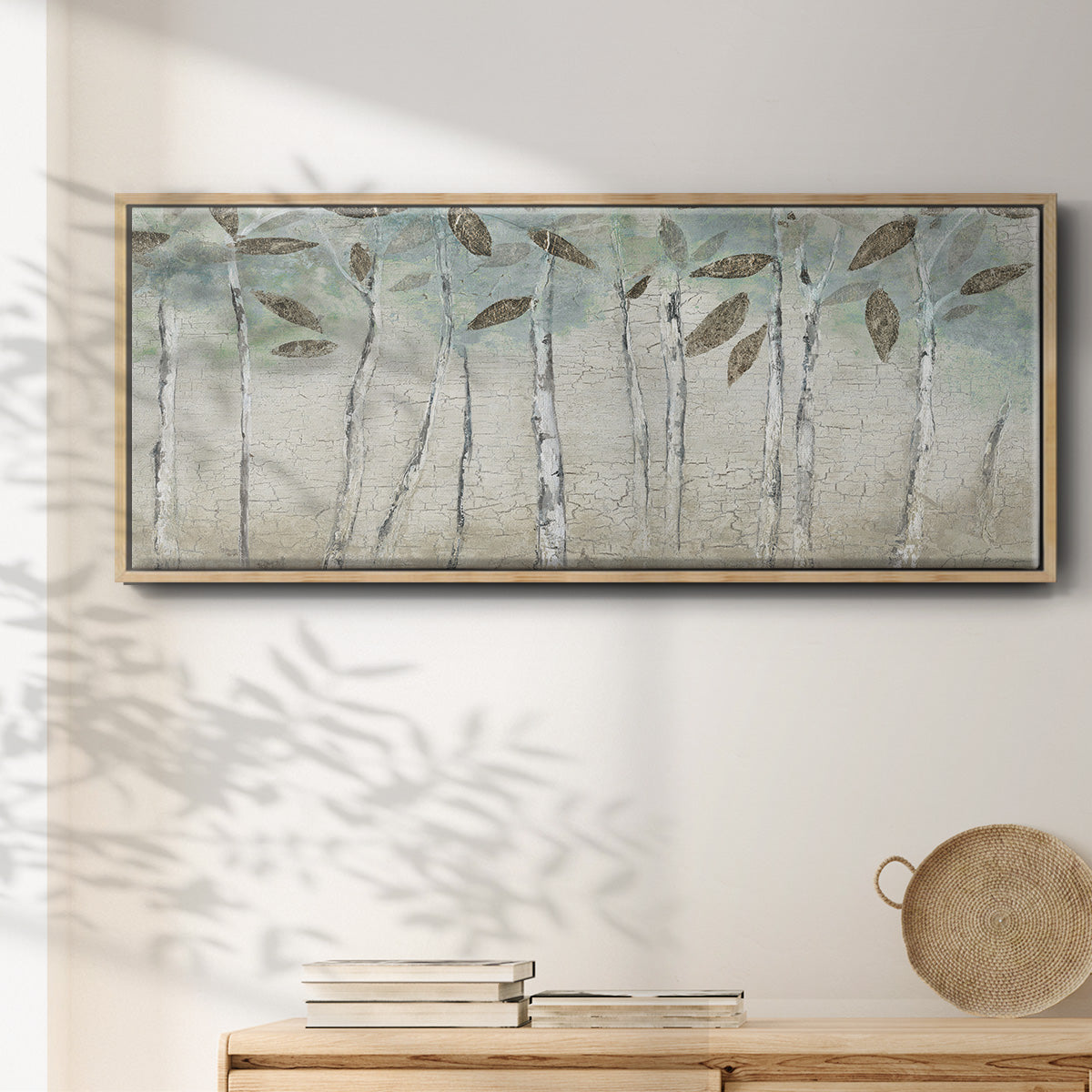 Rain Soft Woods - Floater Framed Canvas Print