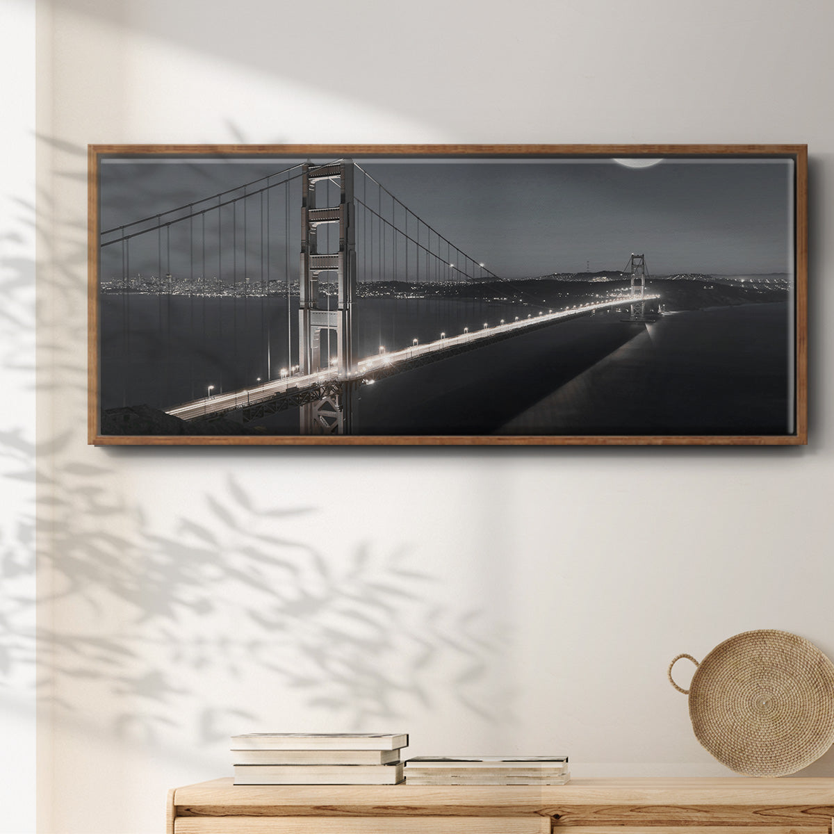 Moonrise - Floater Framed Canvas Print