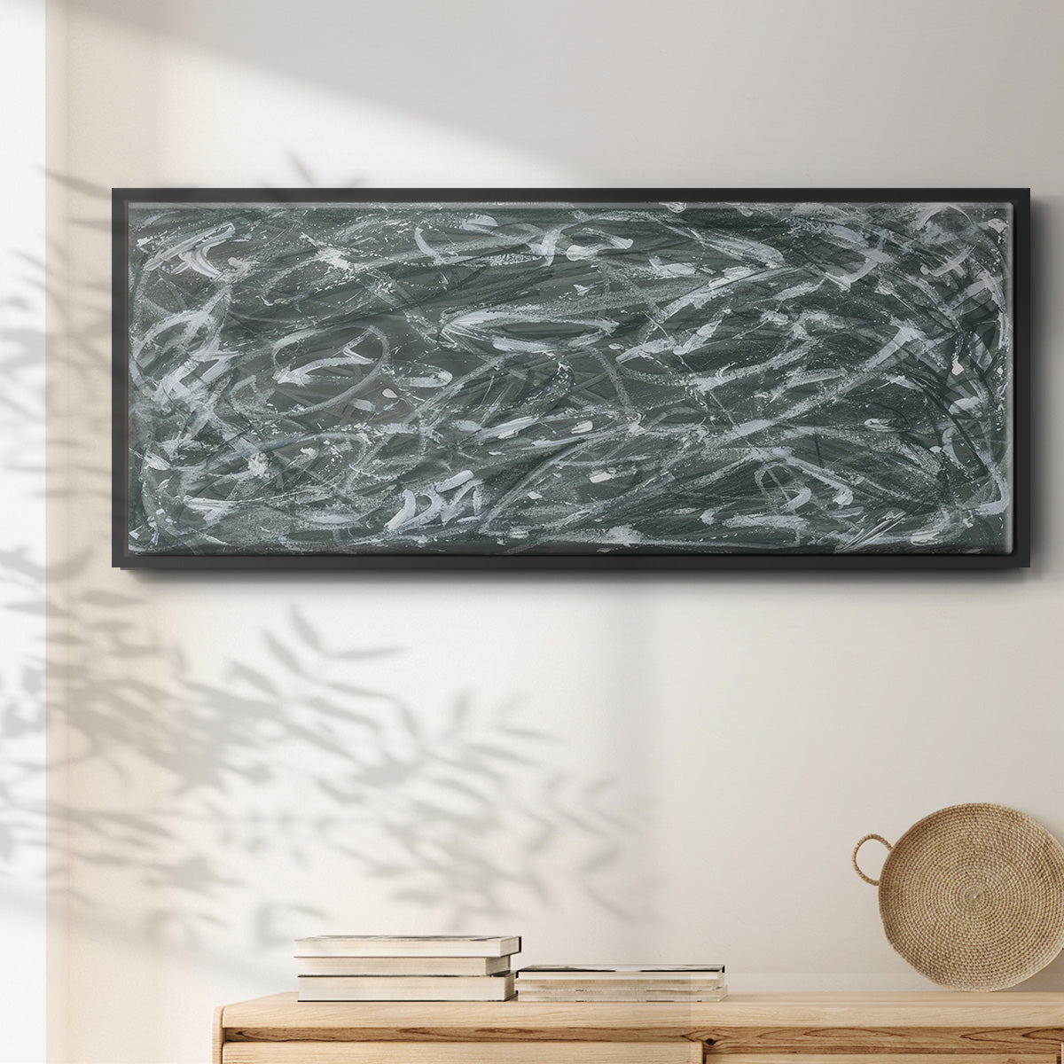 Static Scramble I  - Floater Framed Canvas Print