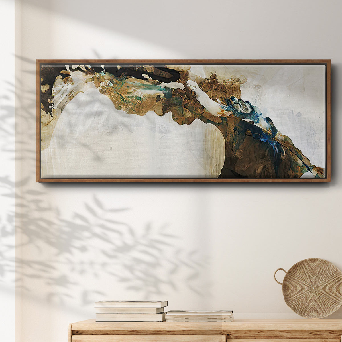 Deep Sediment  - Floater Framed Canvas Print