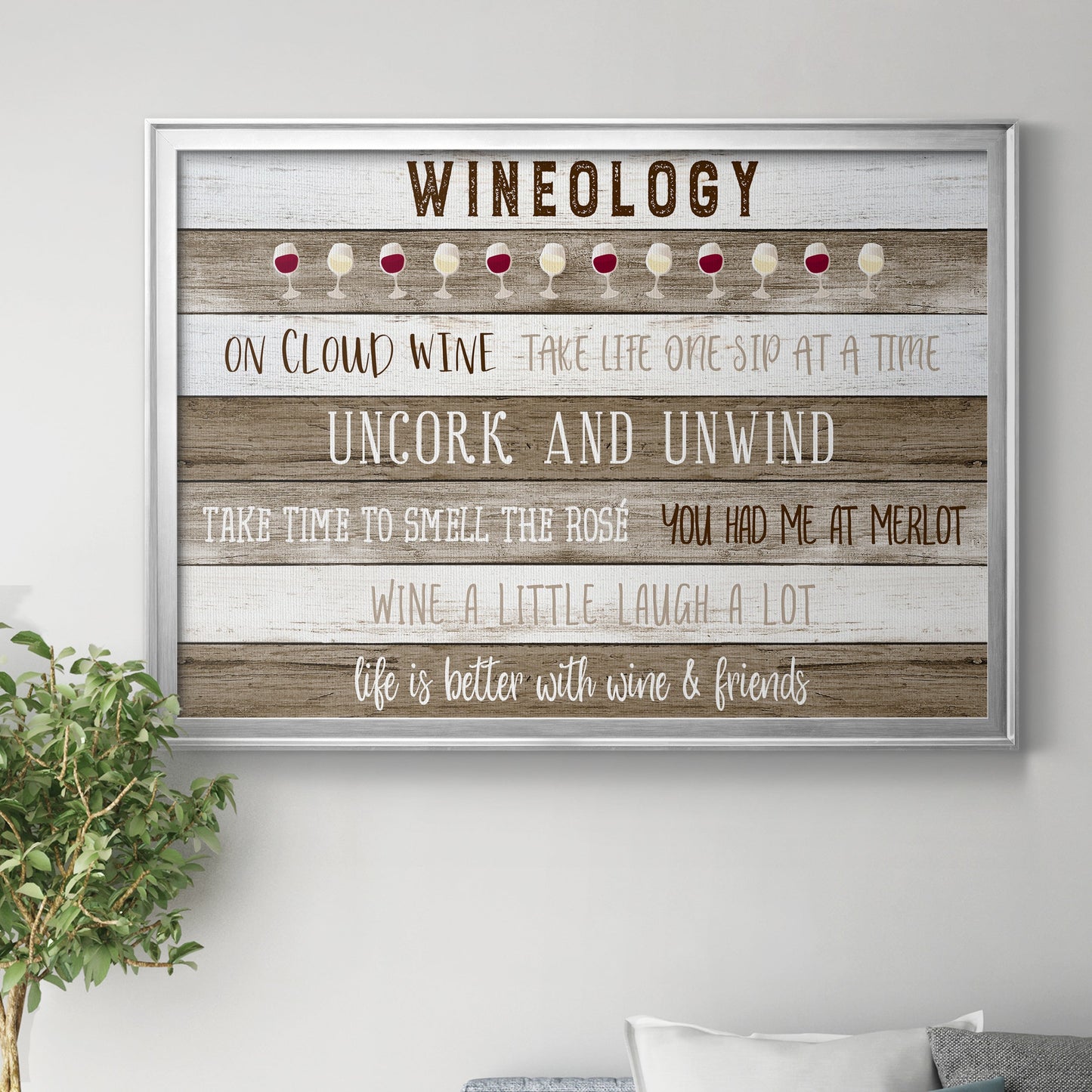 Wineology Premium Classic Framed Canvas - Ready to Hang