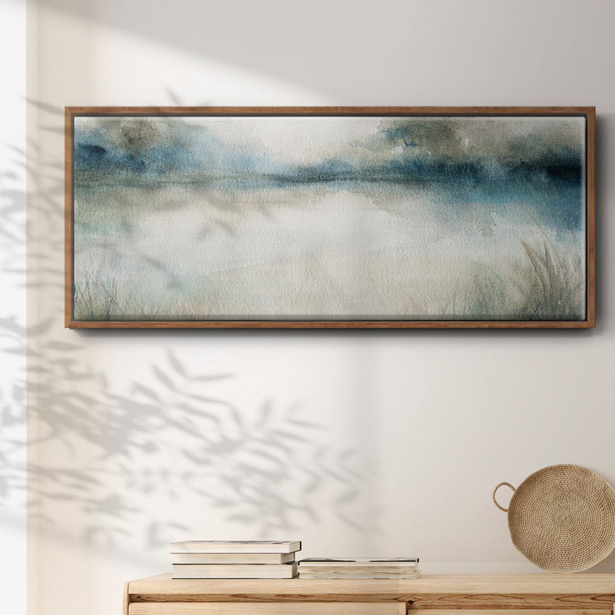 Still Evening Waters I - Floater Framed Canvas Print