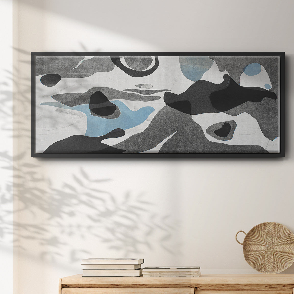 Rivers & Stones III - Floater Framed Canvas Print