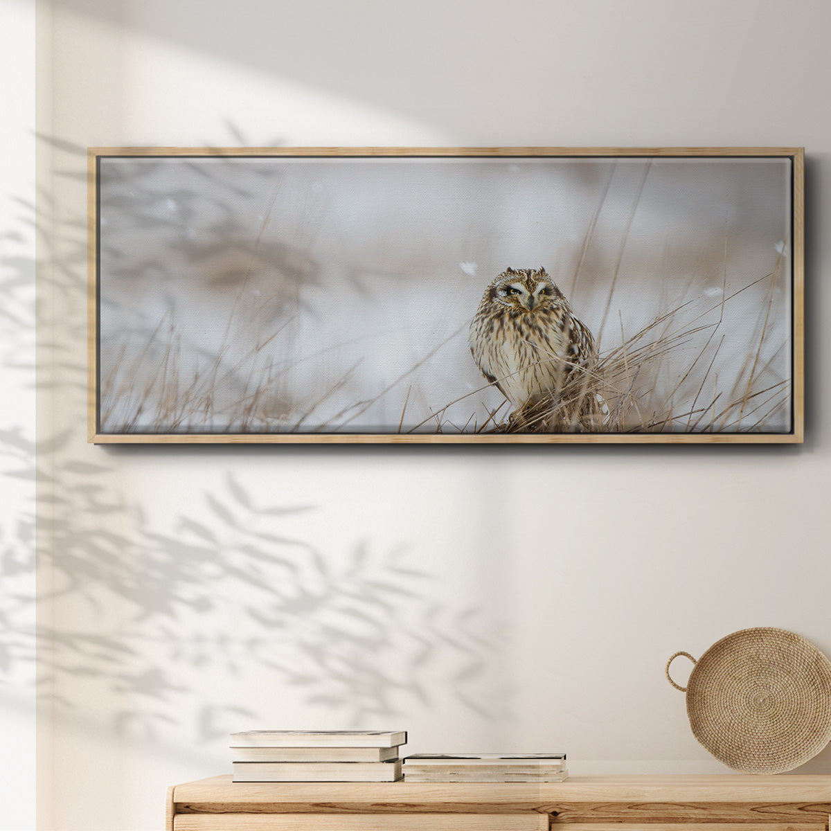 Prairie Winter - Floater Framed Canvas Print