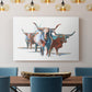 Modern Longhorns I - Canvas Art Print
