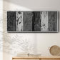 Printed Brushed Nickel Abstract I - Floater Framed Canvas Print