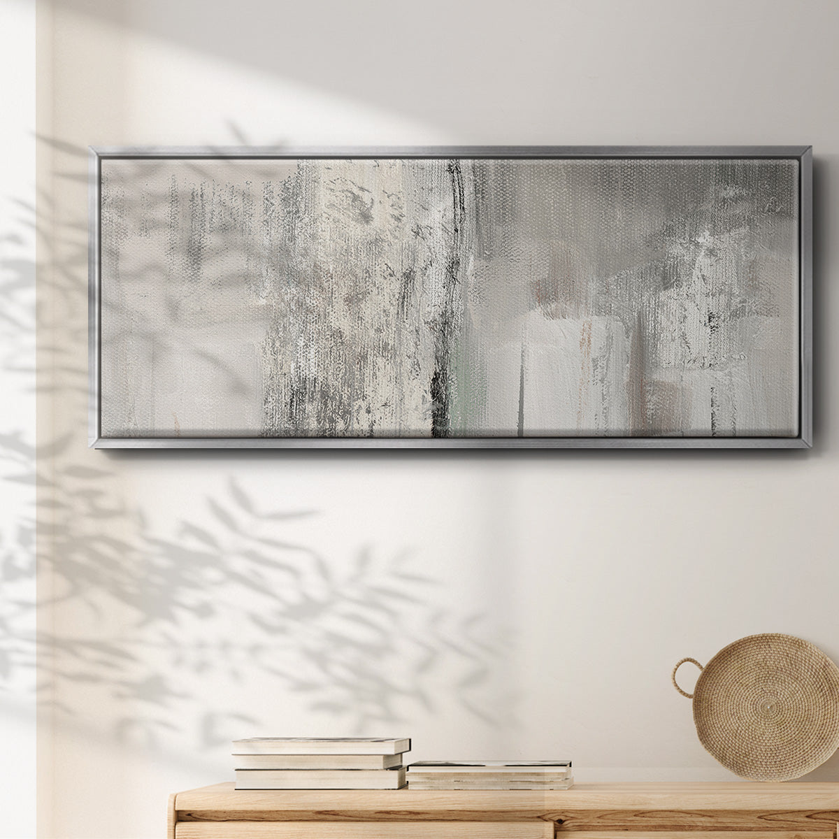 Glittering Shoreline - Floater Framed Canvas Print