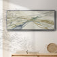 Watercolor Waves I - Floater Framed Canvas Print