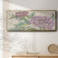 Peony Blooms I - Floater Framed Canvas Print