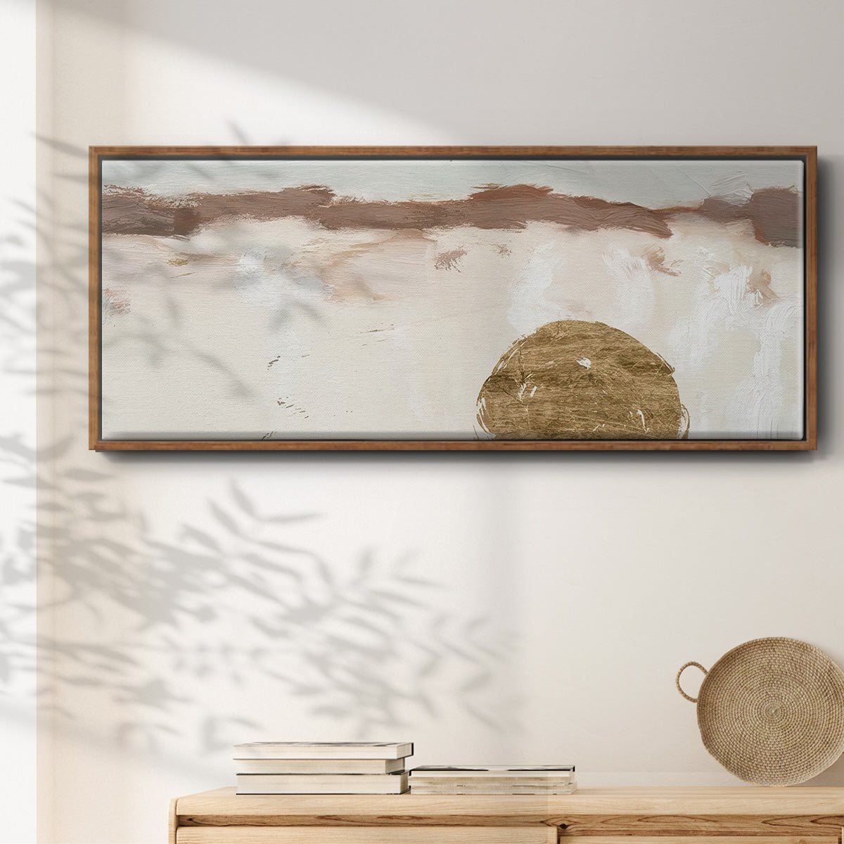 Winter Medallion III - Floater Framed Canvas Print