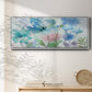 Mingled Blues - Floater Framed Canvas Print