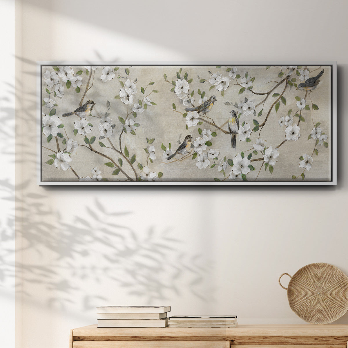 Flocking Together - Floater Framed Canvas Print