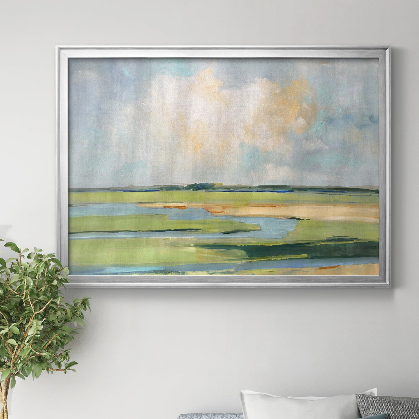 Pastel Horizon II Premium Classic Framed Canvas - Ready to Hang